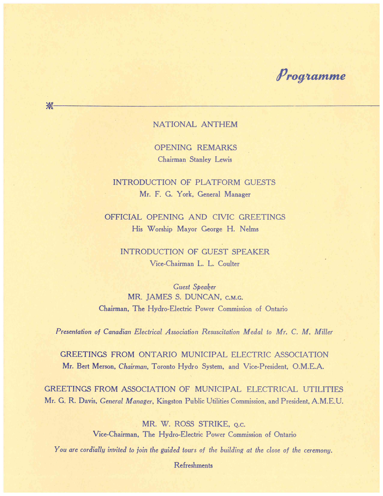Official Opening Program (Image 3)